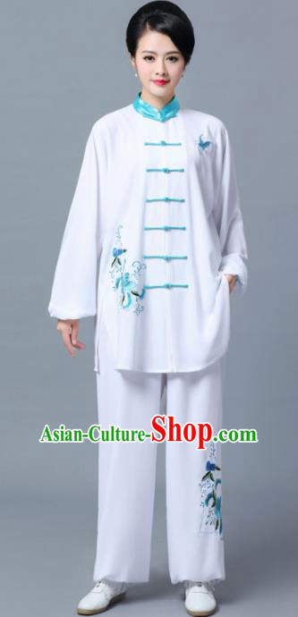 Professional Chinese Martial Arts Printing Costume Traditional Kung Fu Competition Tai Chi Clothing for Women