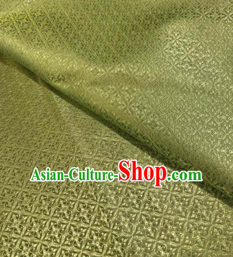 Asian Chinese Traditional Pattern Design Light Green Brocade Fabric Cheongsam Silk Material