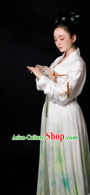 Traditional Chinese Song Dynasty Rich Mistress Hanfu Dress Ancient Drama Aristocratic Lady Replica Costumes for Women