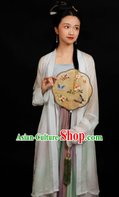 Traditional Chinese Song Dynasty Palace Princess Hanfu Dress Ancient Drama Court Lady Replica Costumes for Women