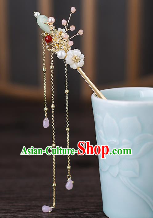 Top Chinese Traditional Tassel Hair Clip Handmade Hanfu Hairpins Hair Accessories for Women