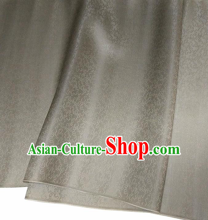 Asian Chinese Traditional Pattern Design Black Brocade Silk Fabric China Hanfu Satin Material