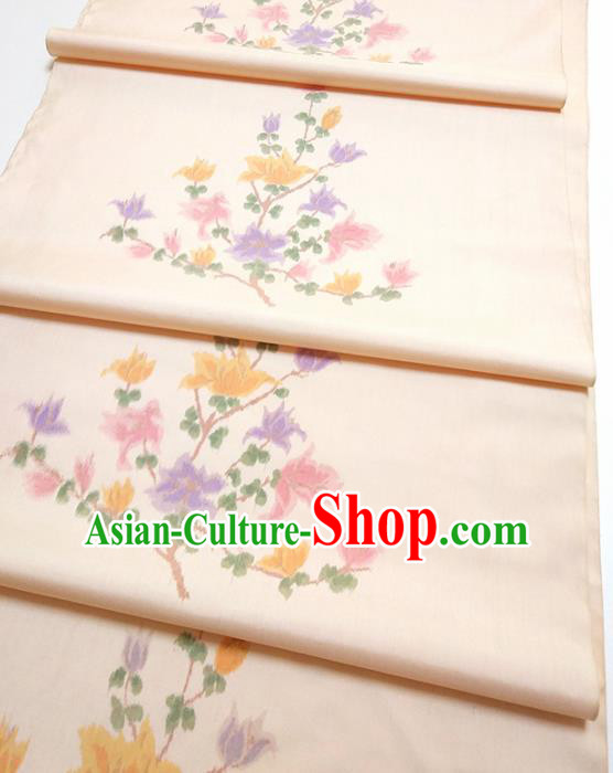 Asian Chinese Traditional Pattern Design Light Pink Silk Fabric China Hanfu Silk Material