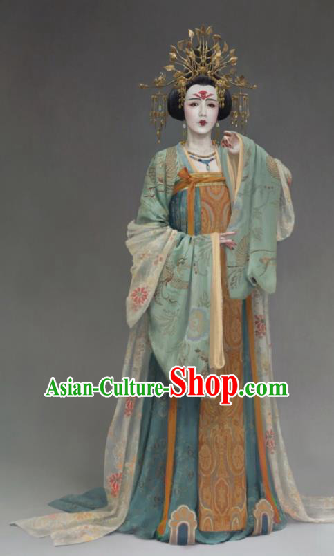 the Longest Day in Chang An Chinese Ancient Tang Dynasty Imperial Consort Replica Costumes and Headpiece Complete Set