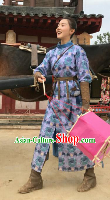 Chinese Ancient Tang Dynasty Female Swordsman Drama the Longest Day in Chang An Wen Ran Replica Costumes for Women