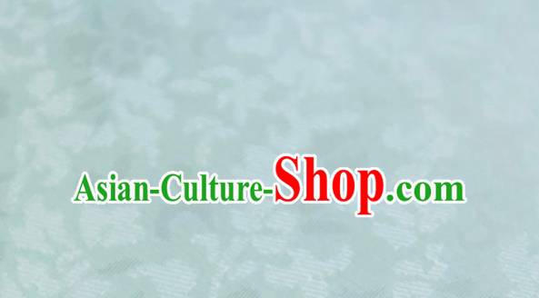 Chinese Traditional Pattern Design Light Green Silk Fabric Asian China Hanfu Mulberry Silk Material