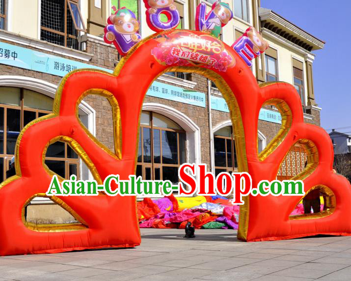 Large Christmas Inflatable Red Archway Product Models Wedding Inflatable Arches