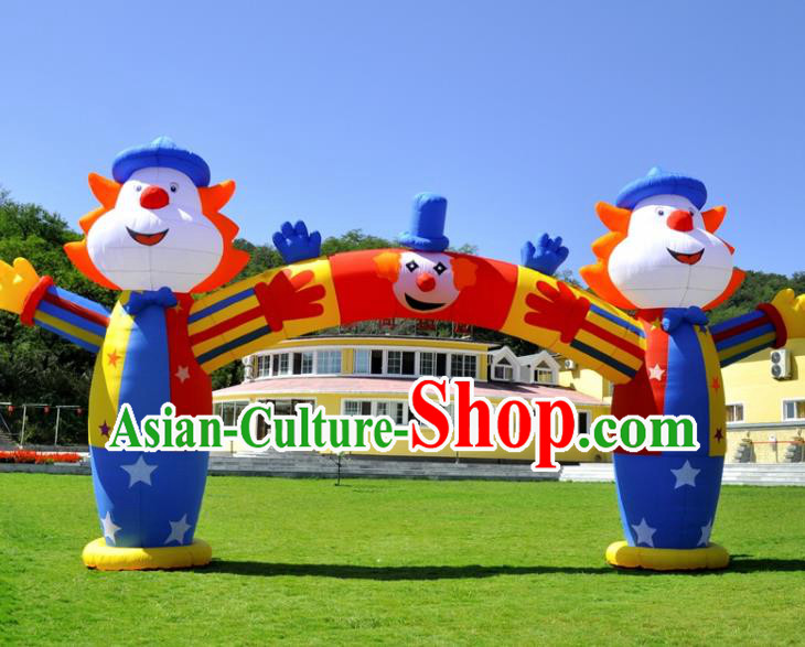 Large Kindergarten Inflatable Clown Archway Product Models Christmas Inflatable Arches