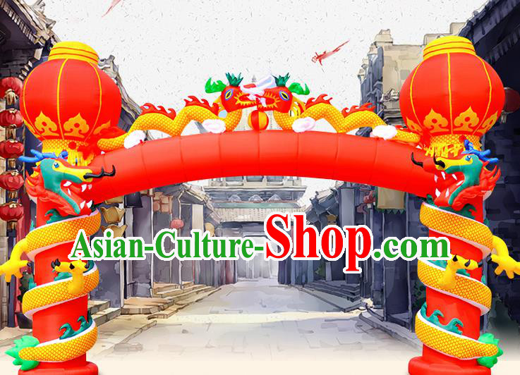 Large Chinese New Year Inflatable Dragon Models Inflatable Arches Archway