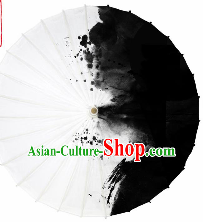 Chinese Traditional Ink Oil Paper Umbrella Artware Paper Umbrella Classical Dance Umbrella Handmade Umbrellas