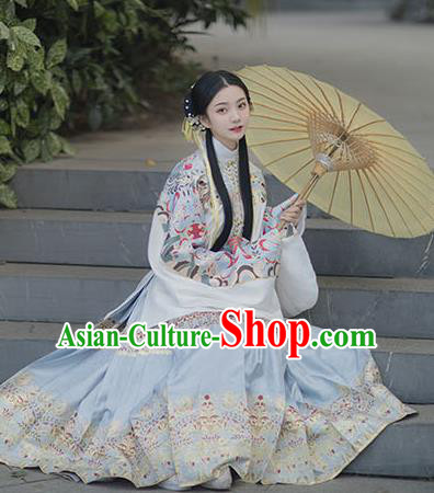 Chinese Drama Ancient Hanfu Blouse and Skirt Traditional Ming Dynasty Princess Costumes for Women