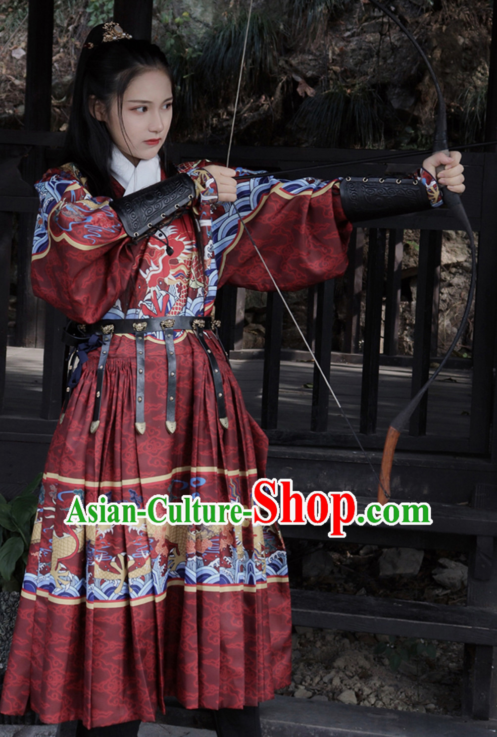 Top Ancient Chinese Ming Dynasty Palace Emperor Embroidered Garment Dresses