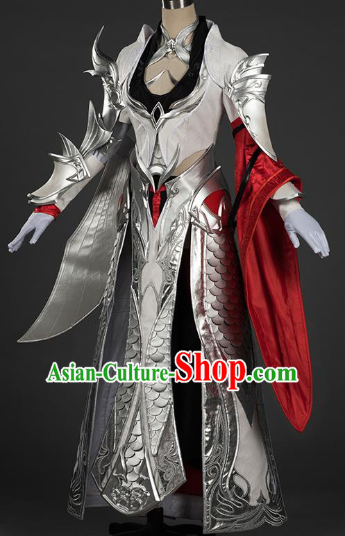 Chinese Traditional Cosplay Female General Costumes Ancient Swordsman Hanfu Dress for Women