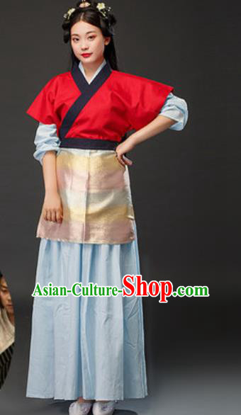 Chinese Ancient Civilian Dress Traditional Ming Dynasty Female Boss Costumes for Women