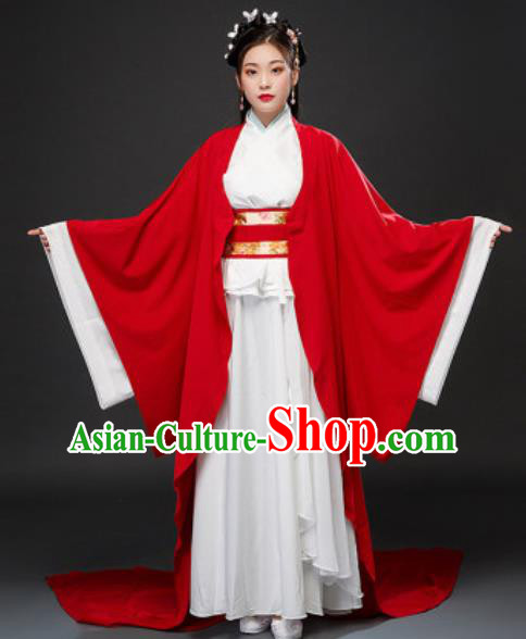 Chinese Traditional Court Lady Xiao Qiao Dress Ancient Drama Three Kingdoms Period Beauty Costumes for Women