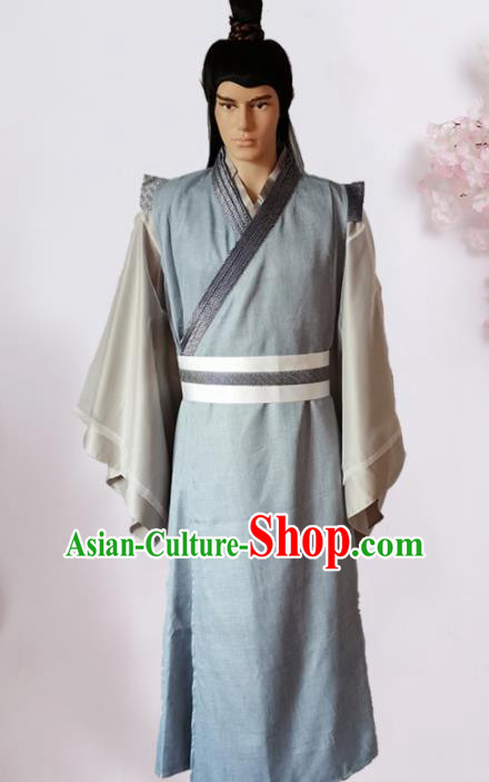 Chinese Ancient Song Dynasty Civilian Hanfu Clothing Traditional Ancient Poor Scholar Costumes for Men