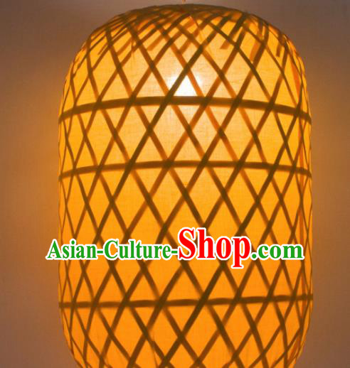 Chinese Handmade Palace Lanterns LED Lamp Bamboo Weaving Hanging Lantern