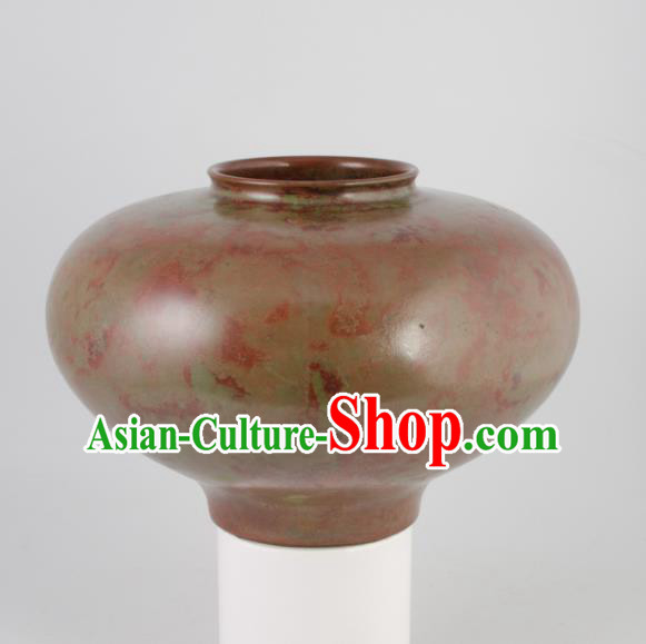 Chinese Handmade Copper Vase Traditional Bronze Craft Decoration