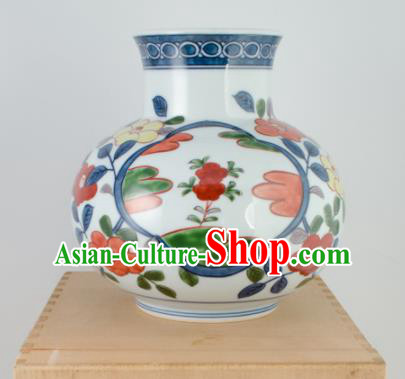 Chinese Handmade Hand Painting Ceramic Vase Porcelain Craft