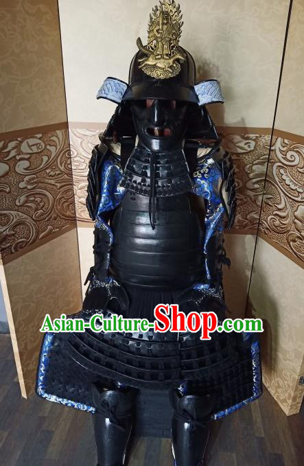 Japanese Handmade Traditional Samurai Body Armor and Helmet Ancient Warrior Costumes for Men