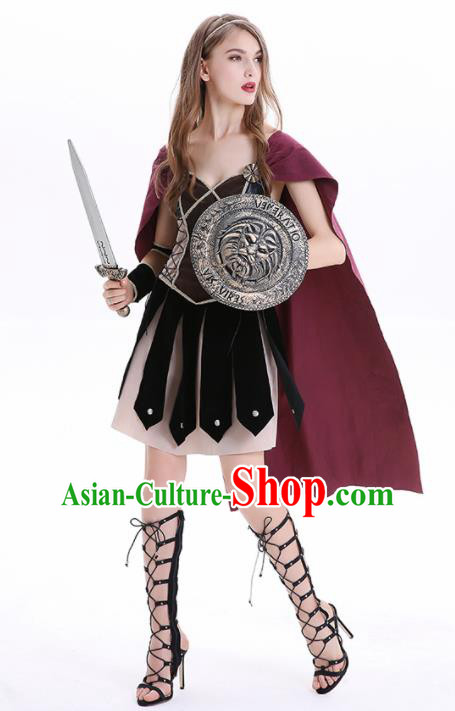 Traditional Europe Middle Ages Renaissance Dress Halloween Cosplay Pirates Stage Performance Costume for Women