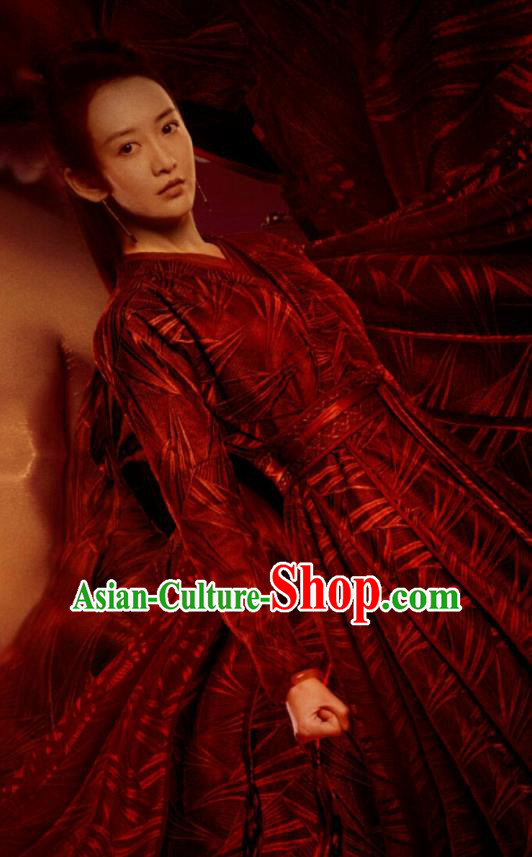 Chinese Ancient Female Knight Su Shunqing Dress Drama Novoland Eagle Flag Wang Ou Replica Costumes for Women