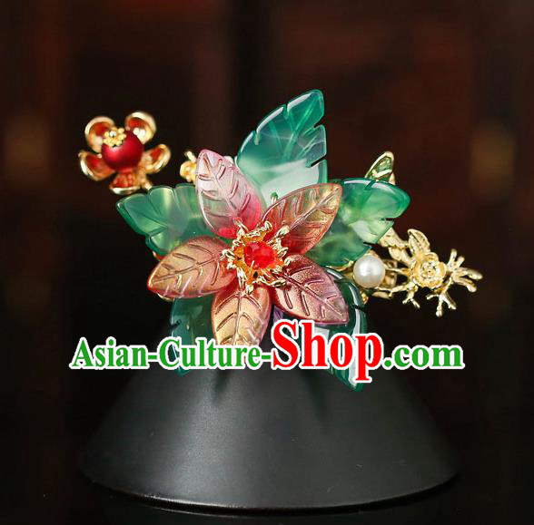 Chinese Traditional Flower Hair Claw Bride Handmade Hairpins Wedding Hair Accessories for Women