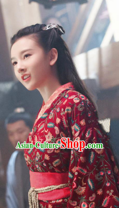 Chinese Ancient Drama Novoland Eagle Flag Princess Yu Ran Replica Costumes for Women