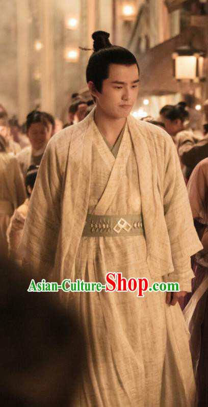 Chinese Ancient Crown Prince Lv Guichen Hanfu Clothing Drama Novoland Eagle Flag Liu Haoran Replica Costumes for Men