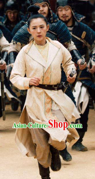 Chinese Ancient Tang Dynasty Female Swordsman Dress Drama the Longest Day in Chang An Tan Qi Replica Costumes Complete Set