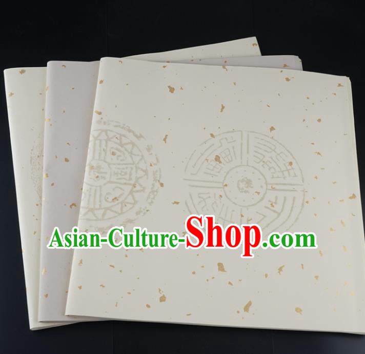 Traditional Chinese Classical Pattern Calligraphy White Scroll Paper Spring Festival Handmade Couplet Xuan Paper Craft