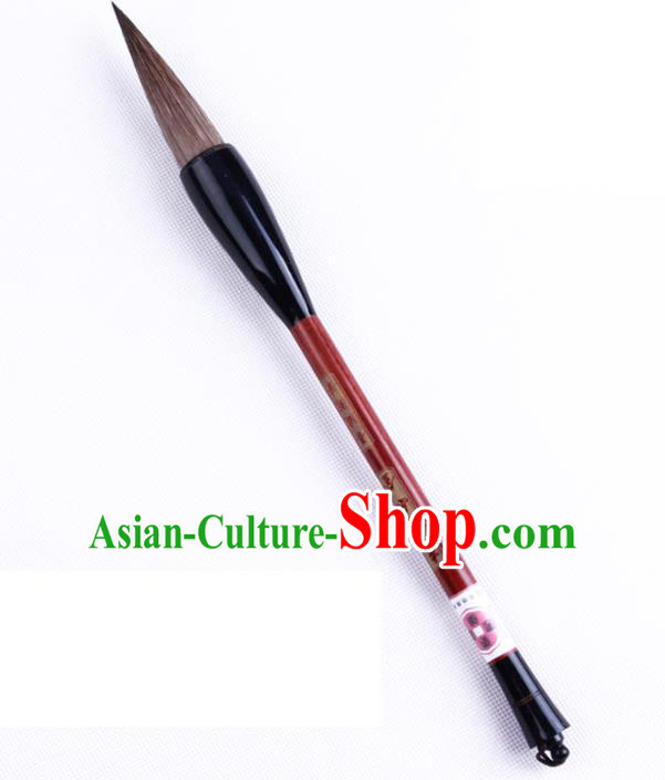 The Four Treasures of Study Bamboo Writing Brushes Chinese Calligraphy Grey Weasel Hair Brush Pen