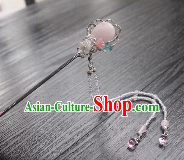 Chinese Classical Tassel Step Shake Hair Clip Hair Accessories Handmade Ancient Hanfu Hairpin for Women