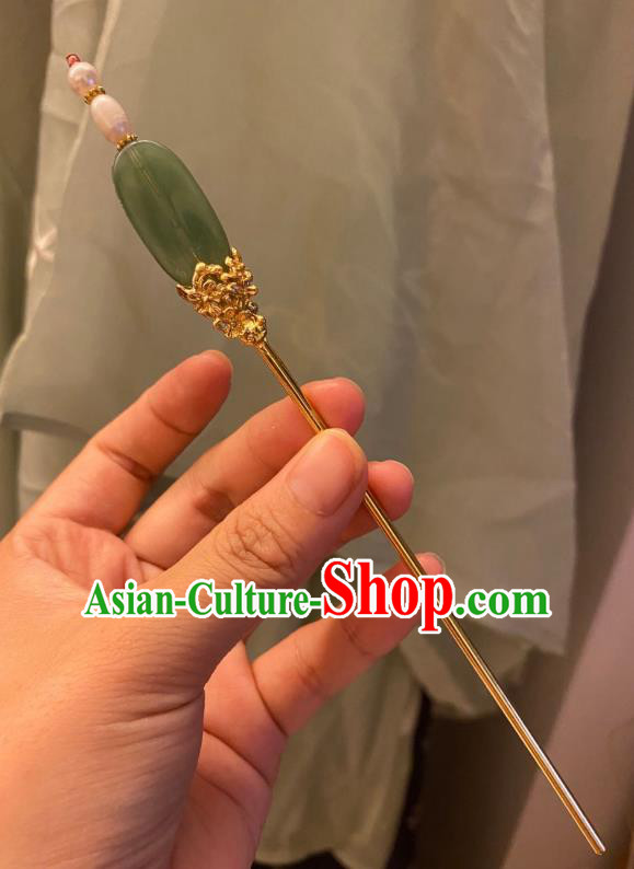 Chinese Ancient Court Empress Hairpin Handmade Hanfu Hair Accessories Pearls Hair Clip