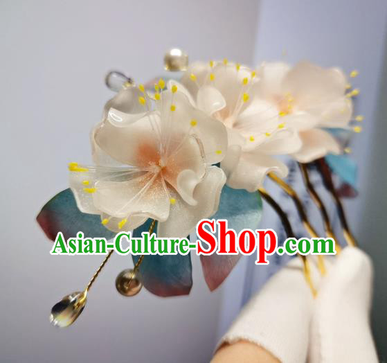 Chinese Classical Hair Comb Handmade Hanfu Hair Accessories Ancient Song Dynasty Court Flowers Hairpins