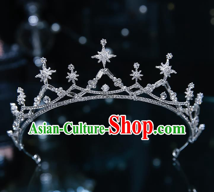 Handmade Baroque Wedding Bride Royal Crown Classical Jewelry Accessories European Princess Hair Accessories