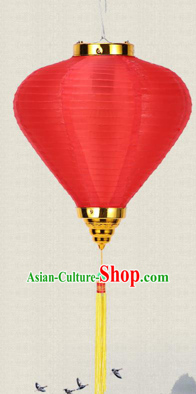 Chinese Traditional Red Veil Lanterns Handmade Hanging Lantern New Year Classical Palace Lamp