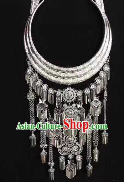 Chinese National Women Jewelry Handmade Necklet Yunnan Miao Minority Necklace Accessories for Women