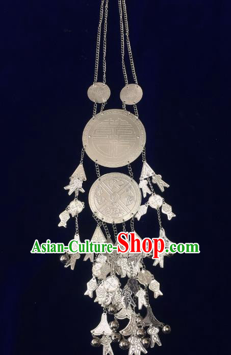 China Nationality Stage Show Accessories Traditional Minority Folk Dance Jewelry Hainan Li Ethnic Wedding Necklace