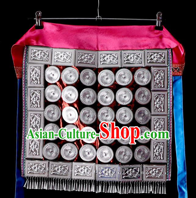 China Dong Nationality Dress Waist Accessories Traditional Minority Folk Dance Apron