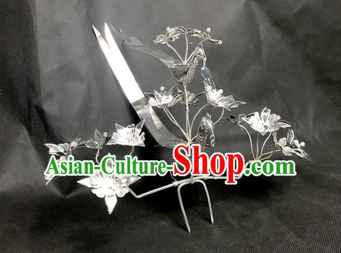 China Minority Argent Bird Hair Stick Miao Nationality Hair Accessories Handmade Ethnic Hairpin