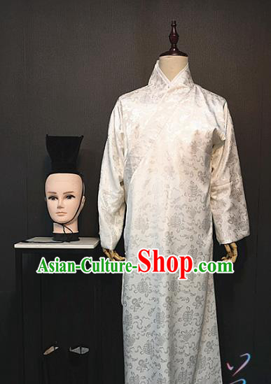 China Drama The Dream of Red Mansions Ancient Childe Jia Zhen Clothing Traditional Ming Dynasty Young Men Costume and Hair Accessories