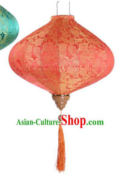 Handmade Chinese Red Silk Palace Lanterns Traditional New Year Decoration Lantern Classical Festival Hanging Lamp