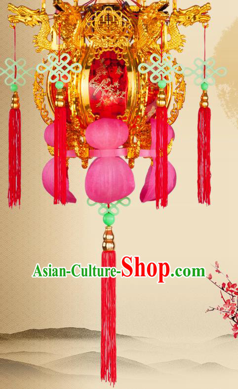 Handmade Chinese Classical Palace Lanterns Traditional New Year Decoration Lantern Spring Festival Plastic Lamp