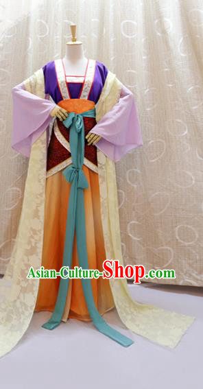 China Cosplay Goddess Hanfu Dress Custom Clothing Traditional Ancient Palace Lady Costumes Full Set