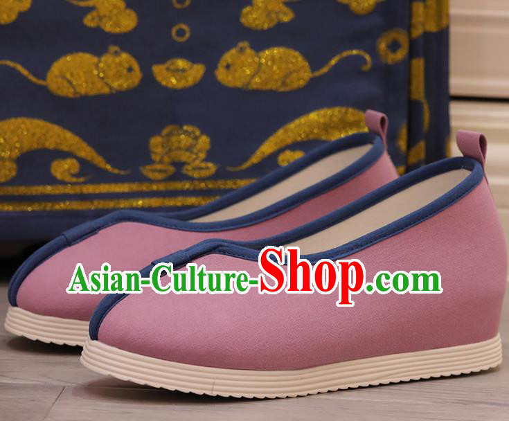 China Opera Shoes Princess Shoes Handmade Pink Cloth Shoes Hanfu Shoes Women Shoes