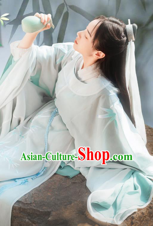 China Song Dynasty Prince Hanfu Clothing Traditional Ancient Childe Swordsman Costumes