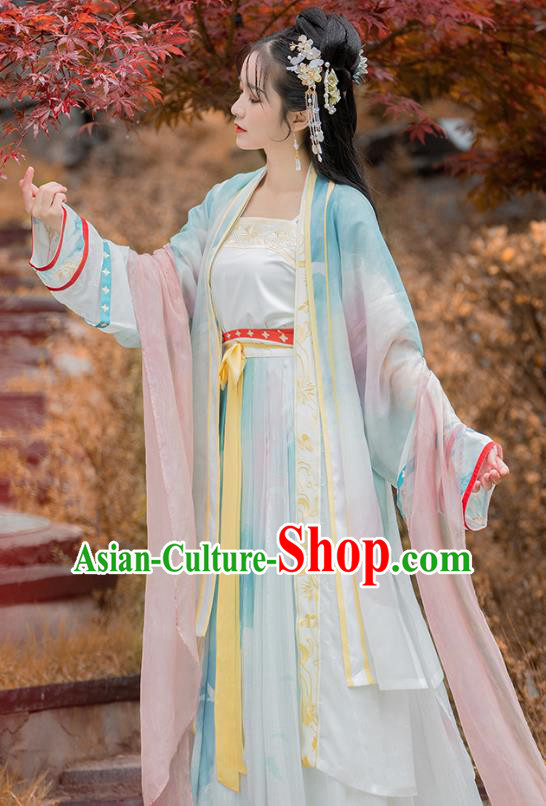 China Traditional Song Dynasty Nobility Lady Hanfu Clothing Ancient Court Princess Costumes for Women