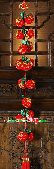 China Traditional Home Decorations Spring Festival Accessories New Year Red Persimmon Pendant