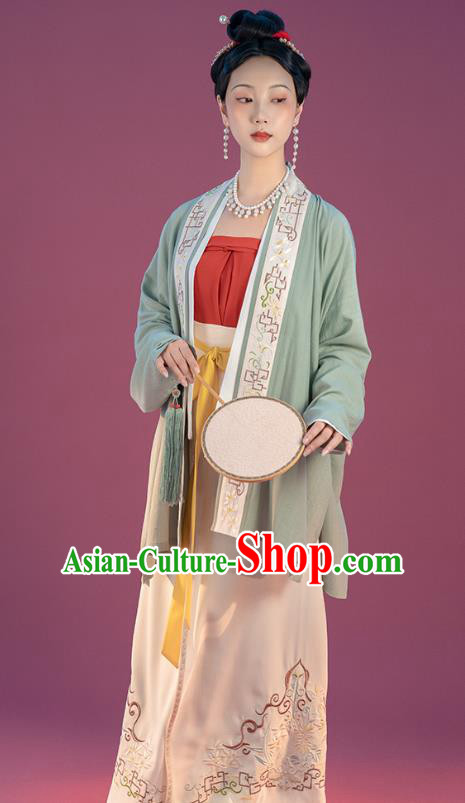 Traditional Song Dynasty Imperial Consort Hanfu Dress China Ancient Court Women Costumes Full Set